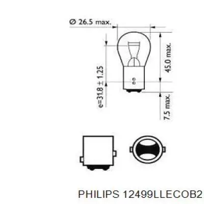 Купити 12499LLECOB2 Philips Лампочки