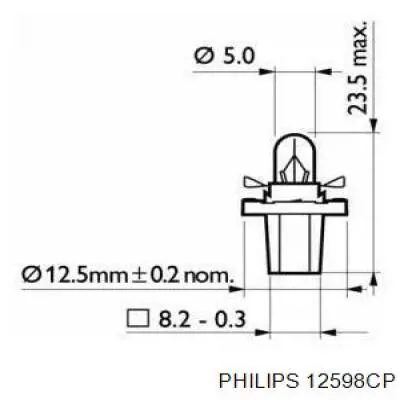 Лампочка 12598CP Philips