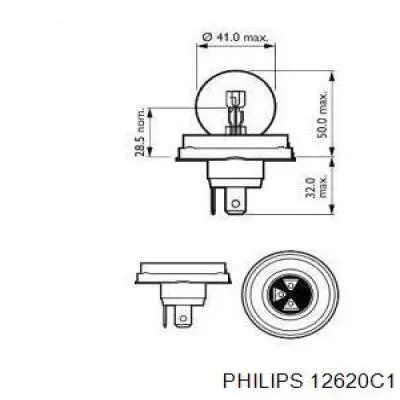 Лампочка галогенна Philips 12620C1 ціна, від 2.45 USD