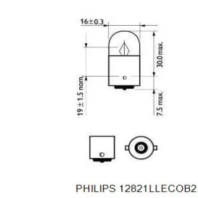 Лампи Philips 12821LLECOB2 ціна, від 0.39 USD
