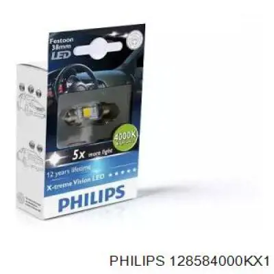 Лампочка плафону освітлення салону/кабіни 128584000KX1 Philips