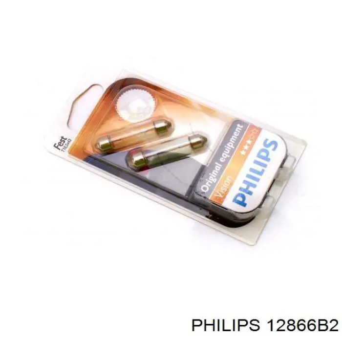 Лампочка плафону освітлення салону/кабіни 12866B2 Philips