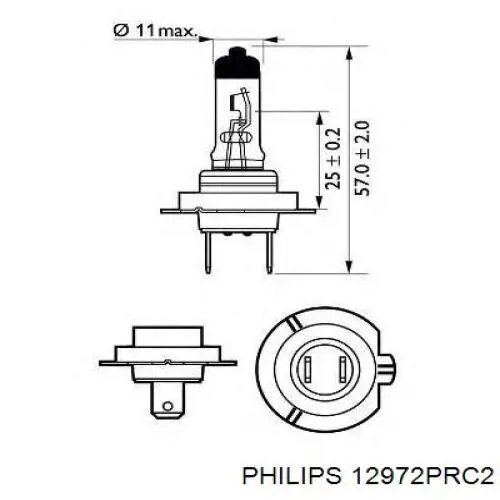 Лампочка галогенна 12972PRC2 Philips