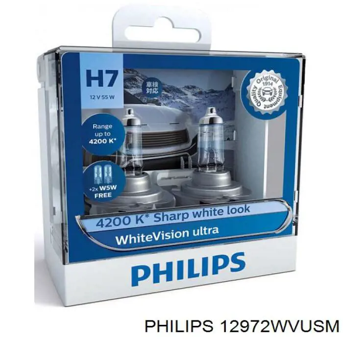 Лампочка галогенна Philips 12972WVUSM ціна, від 3.97 USD