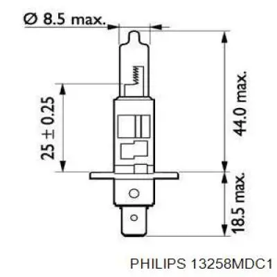 Лампочка галогенна Philips 13258MDC1 ціна, від 2.25 USD