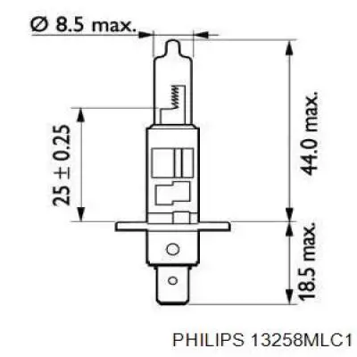 Лампочка галогенна 13258MLC1 Philips