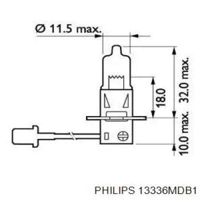 Лампочка галогенна 13336MDB1 Philips