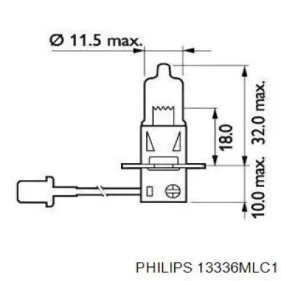 Лампочка галогенна 13336MLC1 Philips