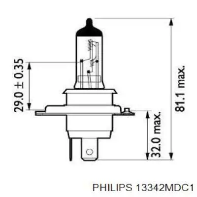 Лампочка галогенна Philips 13342MDC1 ціна, від 3.60 USD