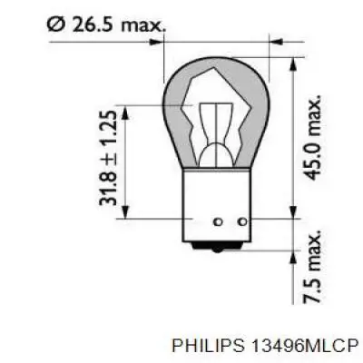 Лампи Philips 13496MLCP ціна, від 0.96 USD