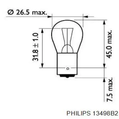 13498B2 Philips лампочка