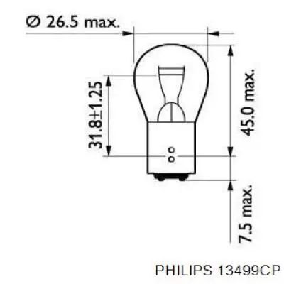 Лампочка 13499CP Philips