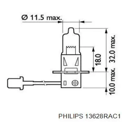 13628RAC1 Philips лампочка галогенна