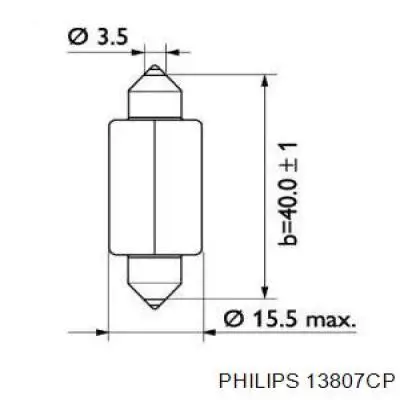 Лампочка 13807CP Philips