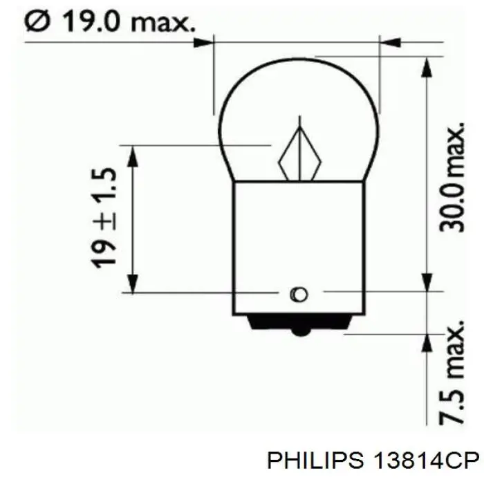 Лампи Philips 13814CP ціна, від 0.49 USD