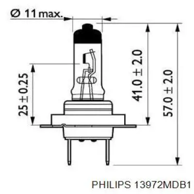 Лампочка галогенна Philips 13972MDB1 ціна, від 2.69 USD