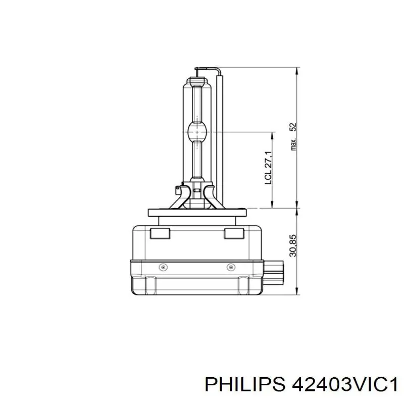 Лампочка ксеноновая 42403VIC1 Philips