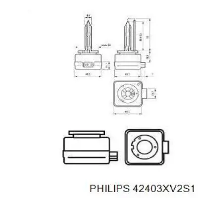 Лампочка ксеноновая 42403XV2S1 Philips