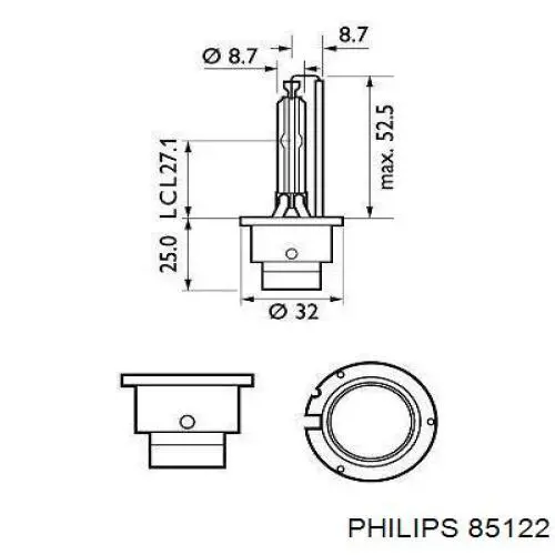 85122 Philips Лампочка ксеноновая