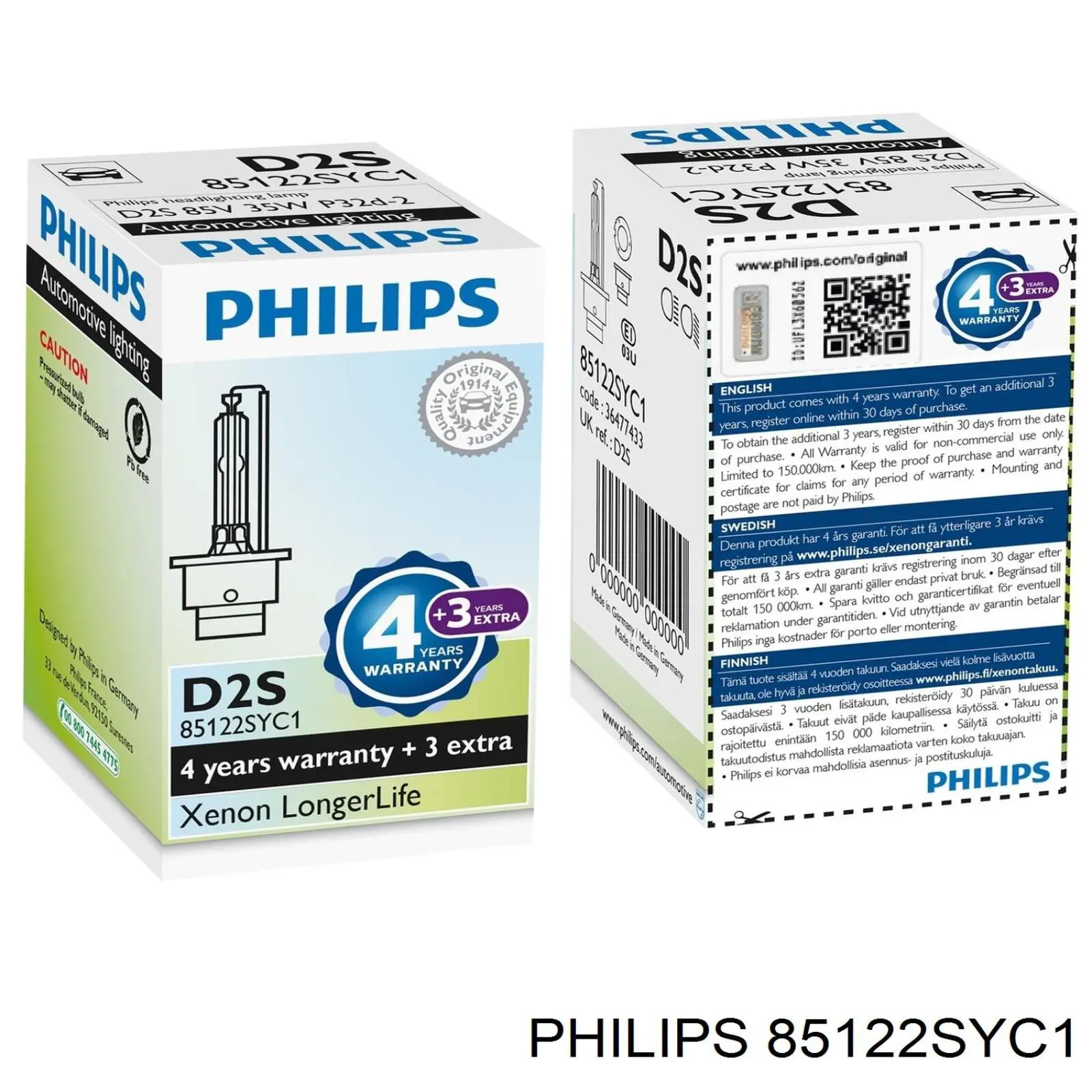 Лампочка ксеноновая 85122SYC1 Philips