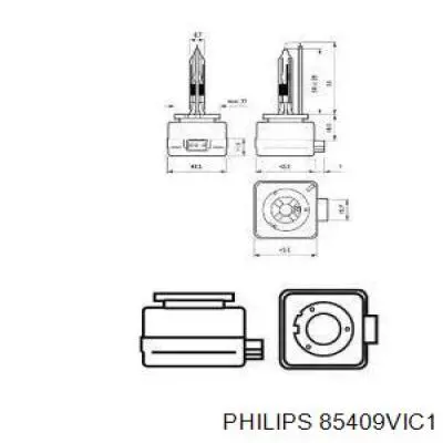 Ксенон Philips 85409VIC1 ціна, від 42.12 USD