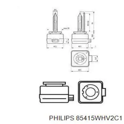 Лампочка ксеноновая 85415WHV2C1 Philips