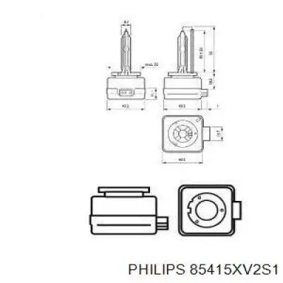 Лампочка ксеноновая 85415XV2S1 Philips