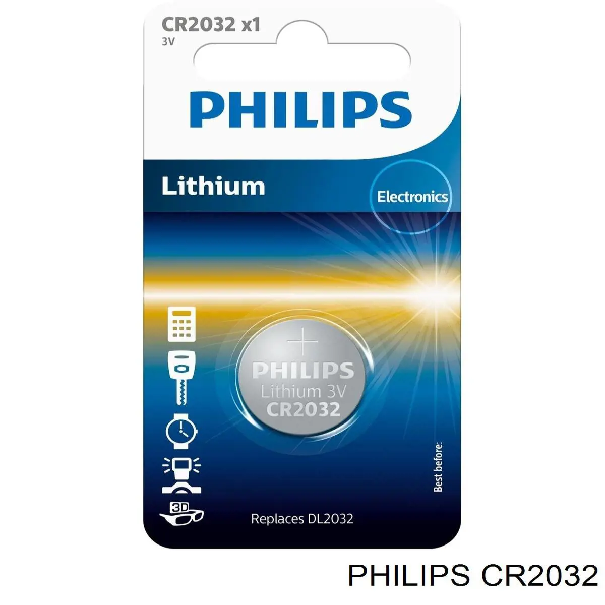 Батарейка брелока Philips CR2032 ціна, від 1.43 USD