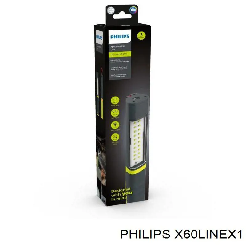 Ліхтар переносний Philips X60LINEX1 ціна, від 57.32 USD
