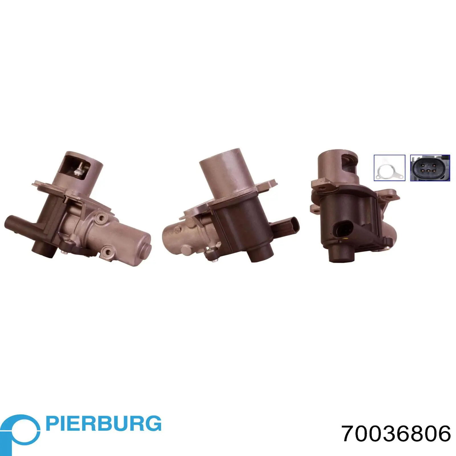 70036806 Pierburg Клапан рециркуляції відпрацьованих газів EGR