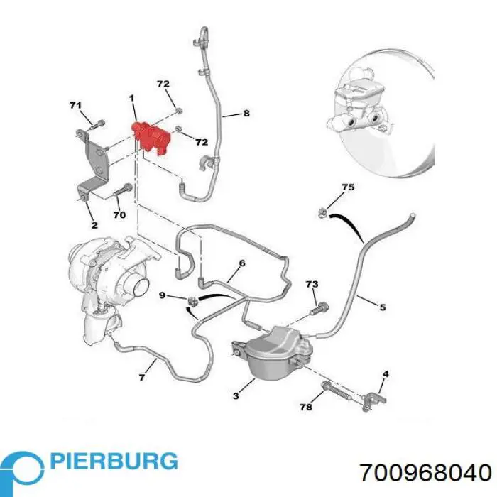 Клапан перетворювач тиску наддуву (соленоїд) Pierburg 700968040 ціна, від 52.96 USD