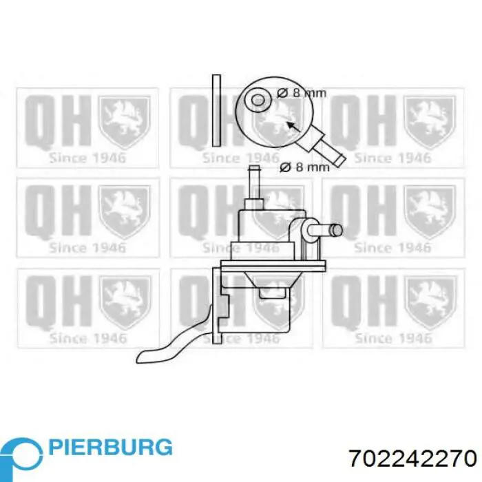 Купити 702242270 Pierburg Паливний насос, механічний
