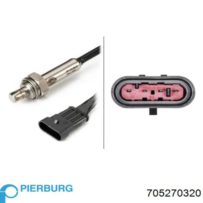 Купити 705270320 Pierburg Лямбдазонд, датчик кисню до каталізатора