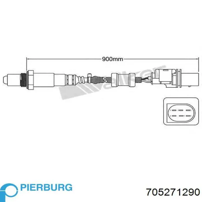 Лямбдазонд, датчик кисню до каталізатора 705271290 Pierburg