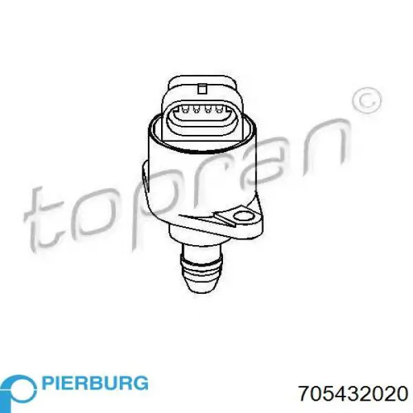 705432020 Pierburg клапан/регулятор холостого ходу