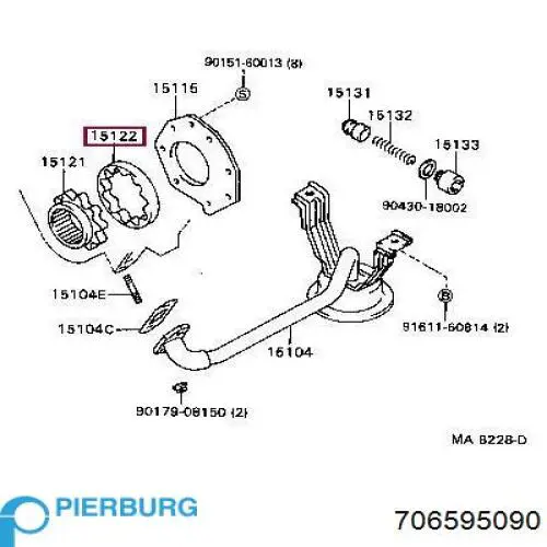 Масляний насос MRB74819 MarkBest