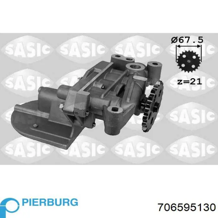 Помпа масляна Pierburg 706595130 ціна, від 77.78 USD