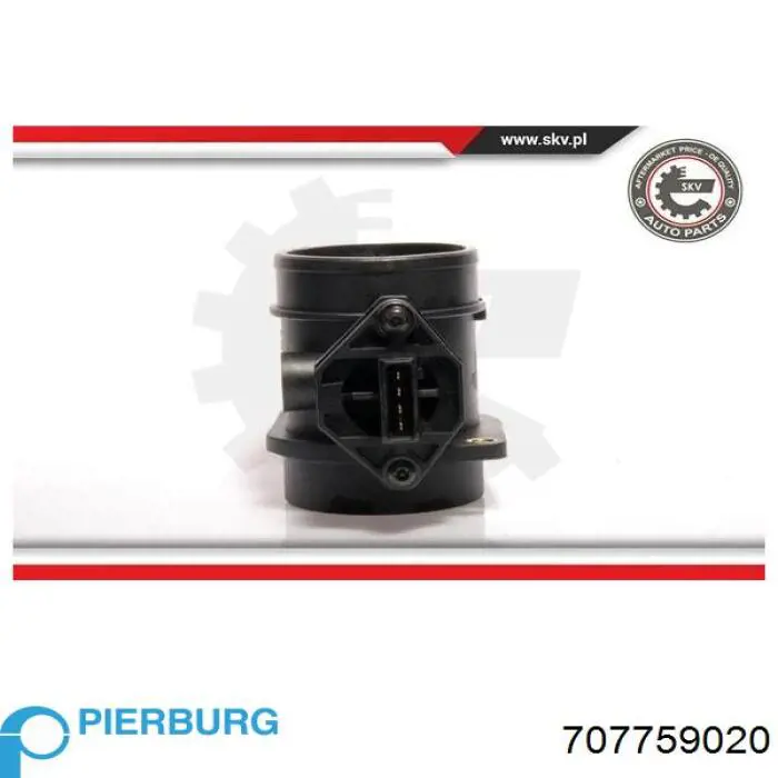 Датчик масової витрати повітря Pierburg 707759020 ціна, від 99.40 USD