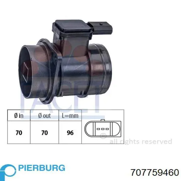 Купити 707759460 Pierburg Повітромір