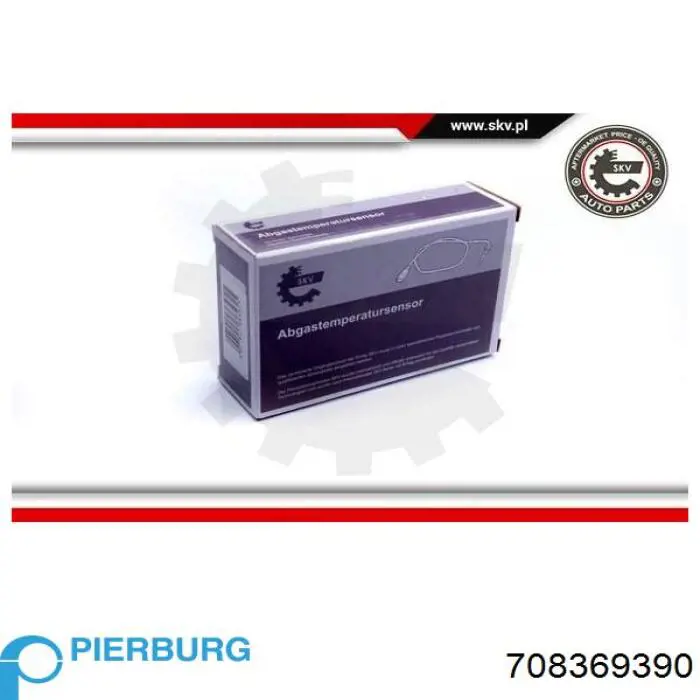 708369390 Pierburg Датчик температури відпрацьованих газів (ВГ), перед фільтром сажі