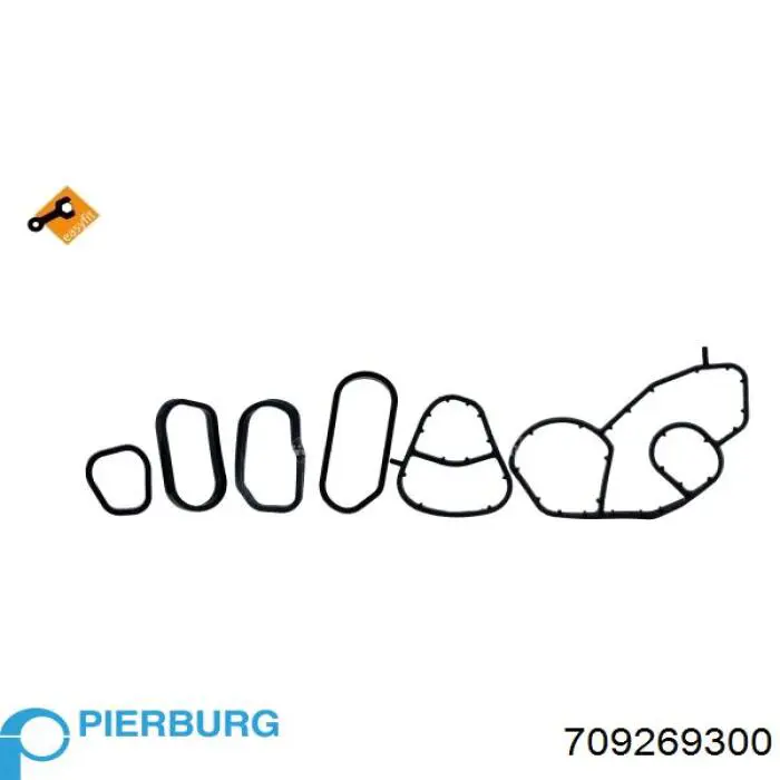 Купити 709269300 Pierburg Радіатор масляний (холодильник), під фільтром