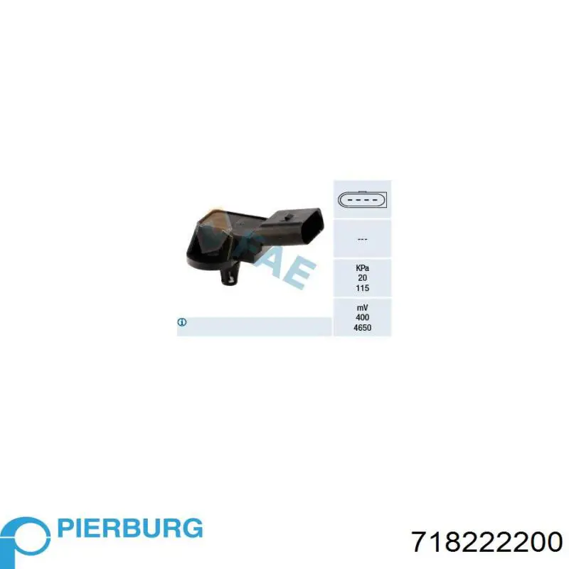 Купити 718222200 Pierburg Датчик абсолютного тиску