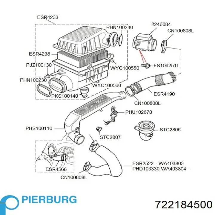 Купити 722184500 Pierburg Повітромір