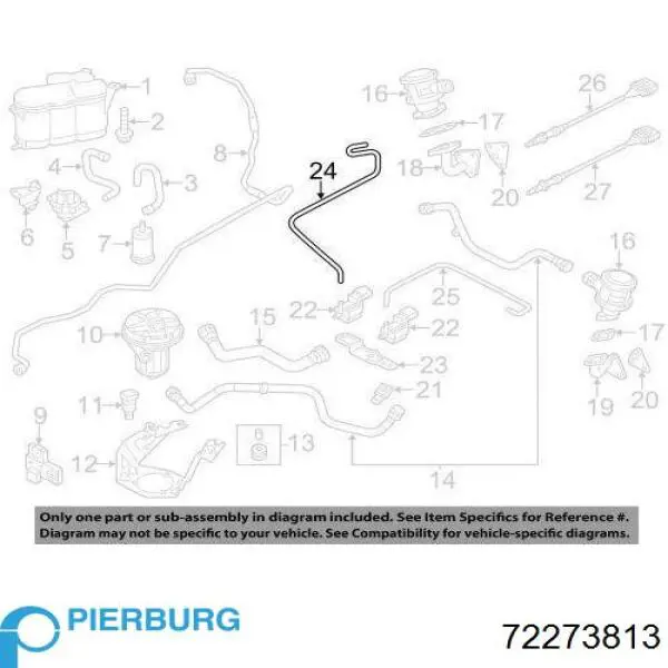 Купити 72273813 Pierburg Насос повітряний