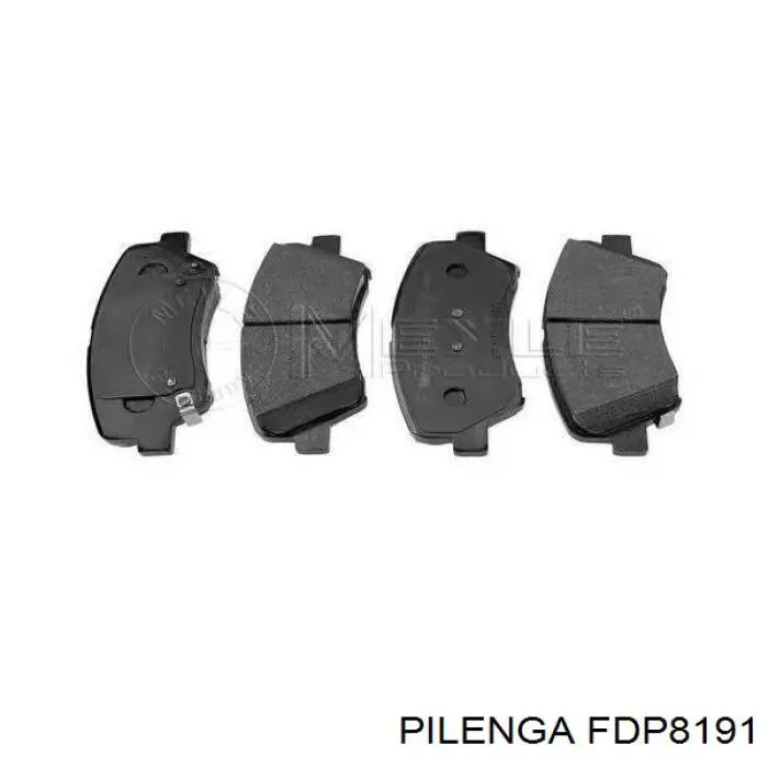 FDP8191 Pilenga колодки гальмівні передні, дискові