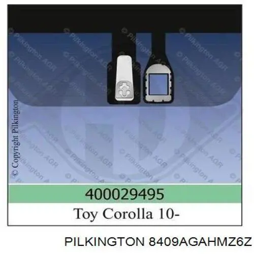 8409AGAHMZ6Z Pilkington Автомобільне скло