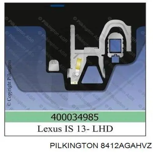 GS8159D12 XYG Автомобільне скло
