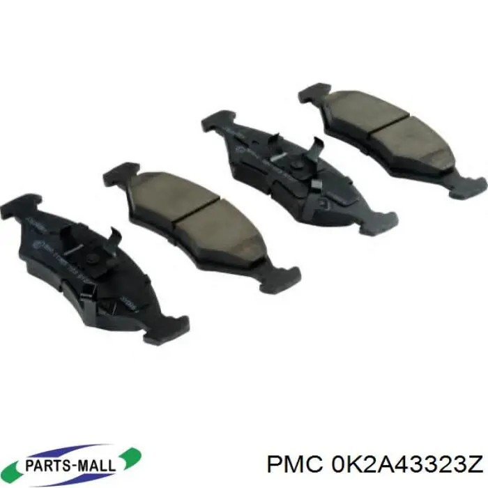 0K2A43323Z Parts-Mall Передні гальмівні колодки