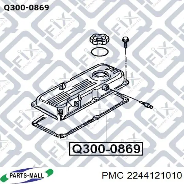 P1GA007 Parts-Mall прокладка клапанної кришки двигуна