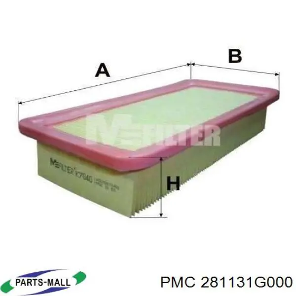 281131G000 Parts-Mall Повітряний фільтр двигуна